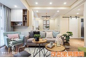 85平小戶(hù)型客廳北歐裝修效